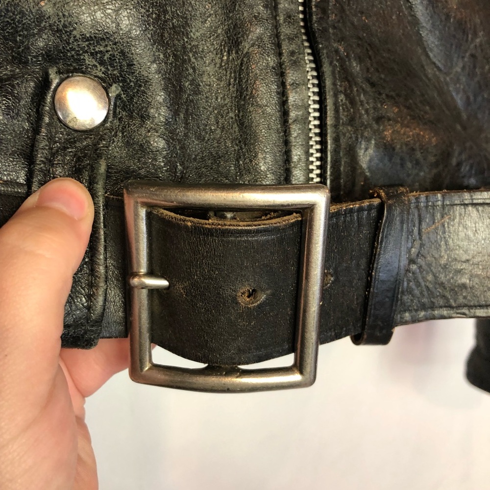 Harley Davidson sz 36 Vtg motorcycle jacket horse - Picture 3 of 8